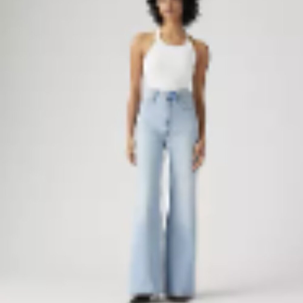 Levis Ribcage Boot Light Wash High Rise Jeans Sz 26 x 33 - Picture 3 of 15